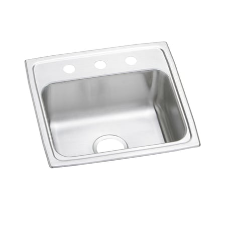 Elkay Pacemaker Stainless Steel 19 X 18 X 7-1/8 Single Bowl Top Mount Sink PSR1918MR2